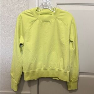 Lululemon SOFT Neon Green Sweatshirt